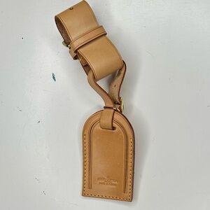 LOUIS VUITTON Vachetta Leather Luggage Tag
